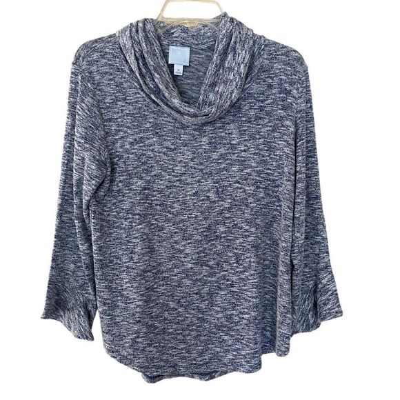DB Sunday Blue and White 3/4 Length Sleeve Blouse - Picture 1 of 7